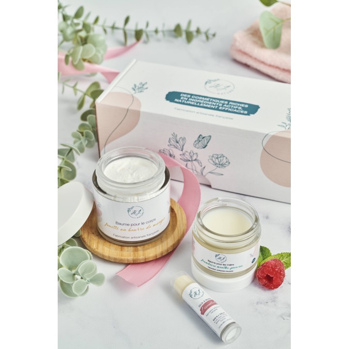 Coffret baume corps au beurre de Mangue - baume mains - stick
